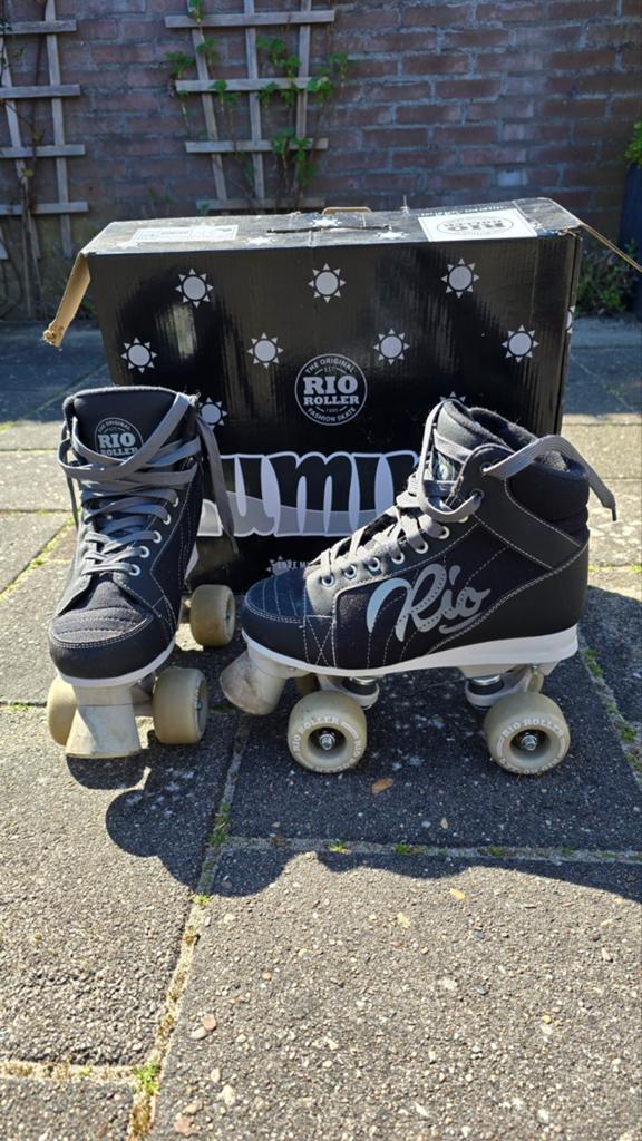 Rio Roller Script Quad Skates - Zwart maat 37, Ophalen, Zo goed als nieuw, Kinderen