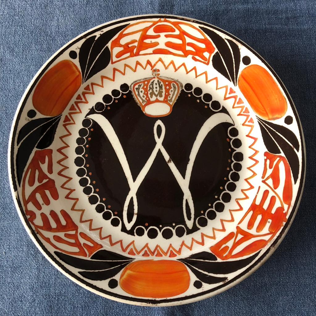Gedenkbord Wilhelmina 1898, Antiek en Kunst, Ophalen of Verzenden