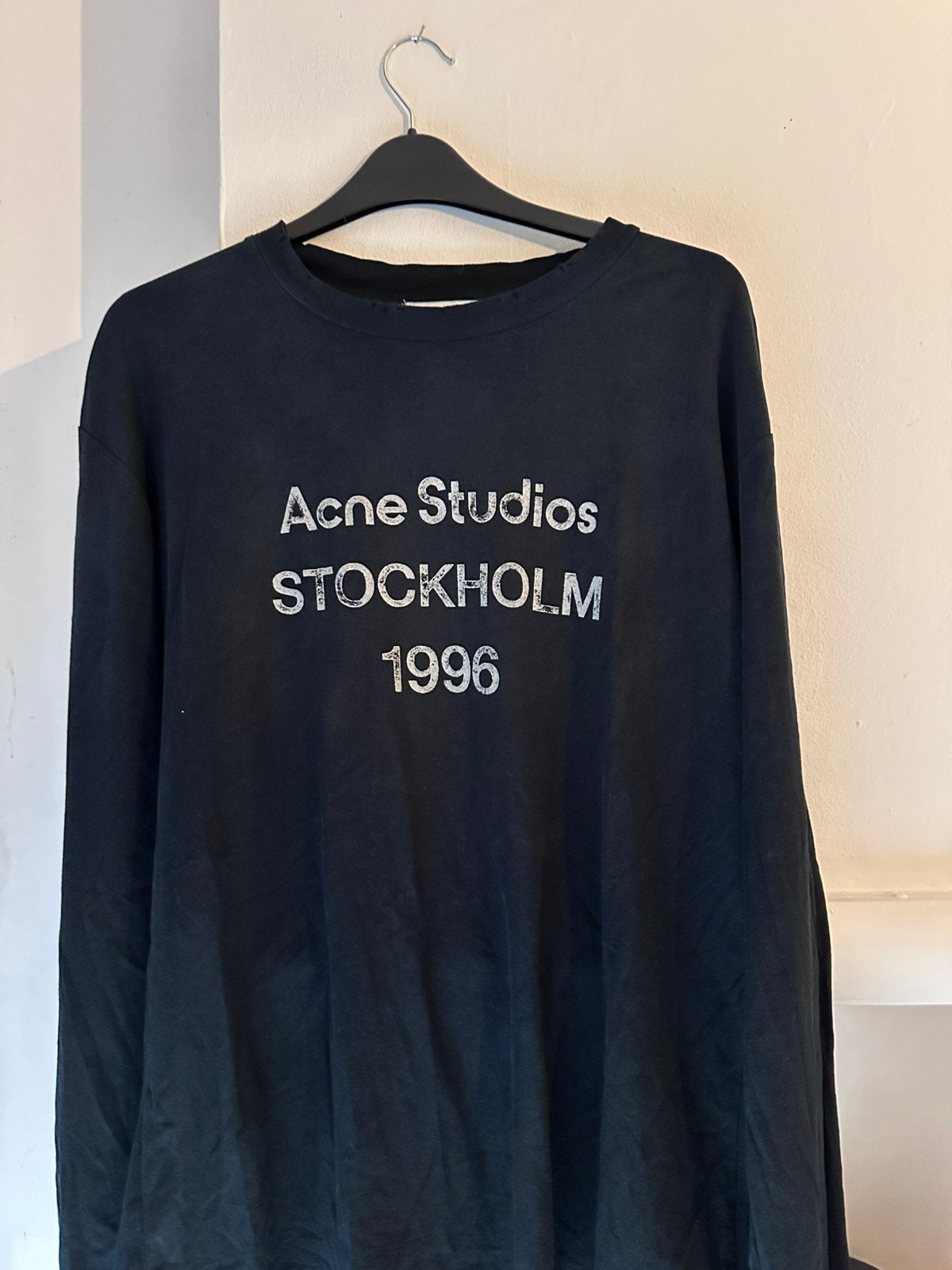 Acne studios stockholm longsleeve, Ophalen of Verzenden, Zo goed als nieuw, Maat 48/50 (M), Blauw