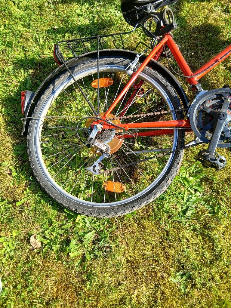 Damesfiets, Kleur rood, Ophalen, Gebruikt, Adventure, Dames