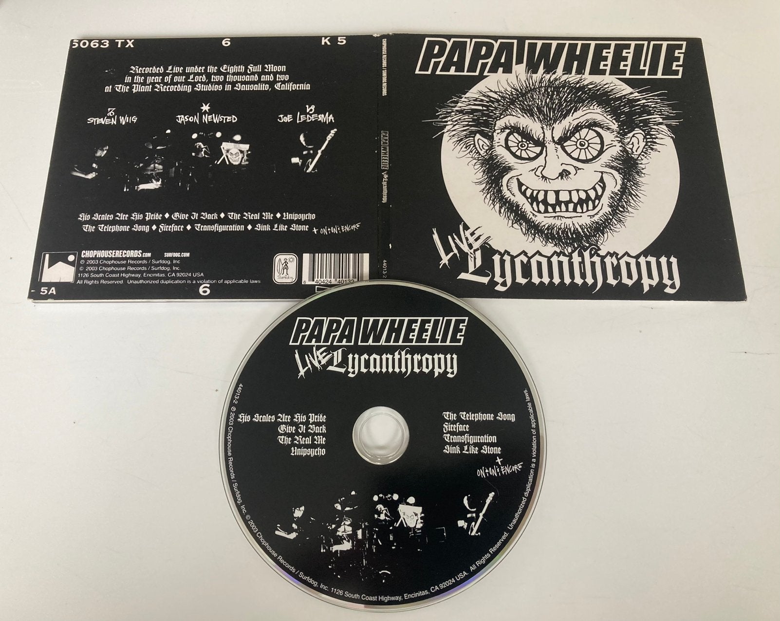 Papa Wheelie - Lycanthropy live (digipak, nieuwstaat), Ophalen of Verzenden, Zo goed als nieuw