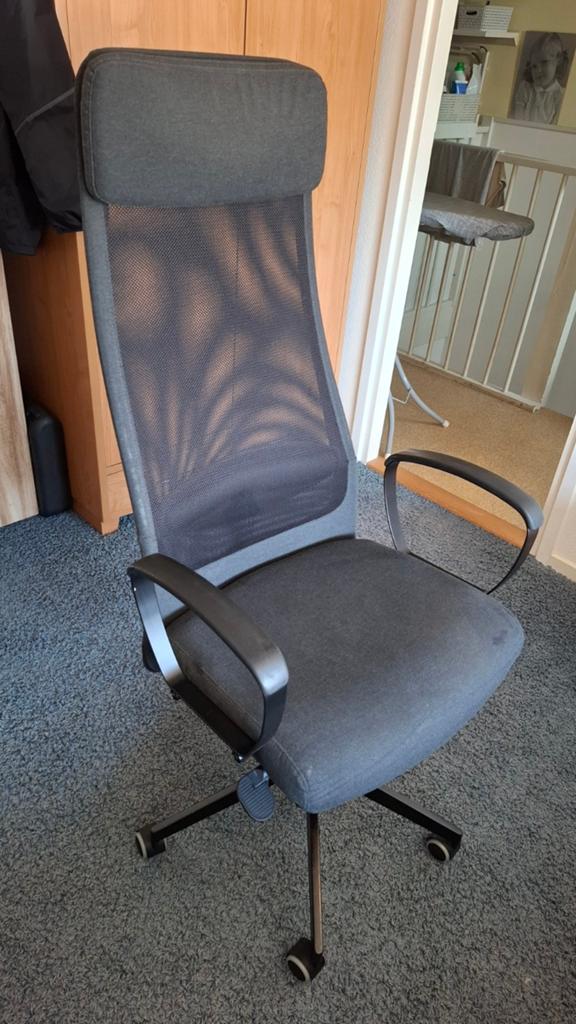 IKEA MARKUS Bureaustoel - Zwart, Ergonomisch, Ophalen