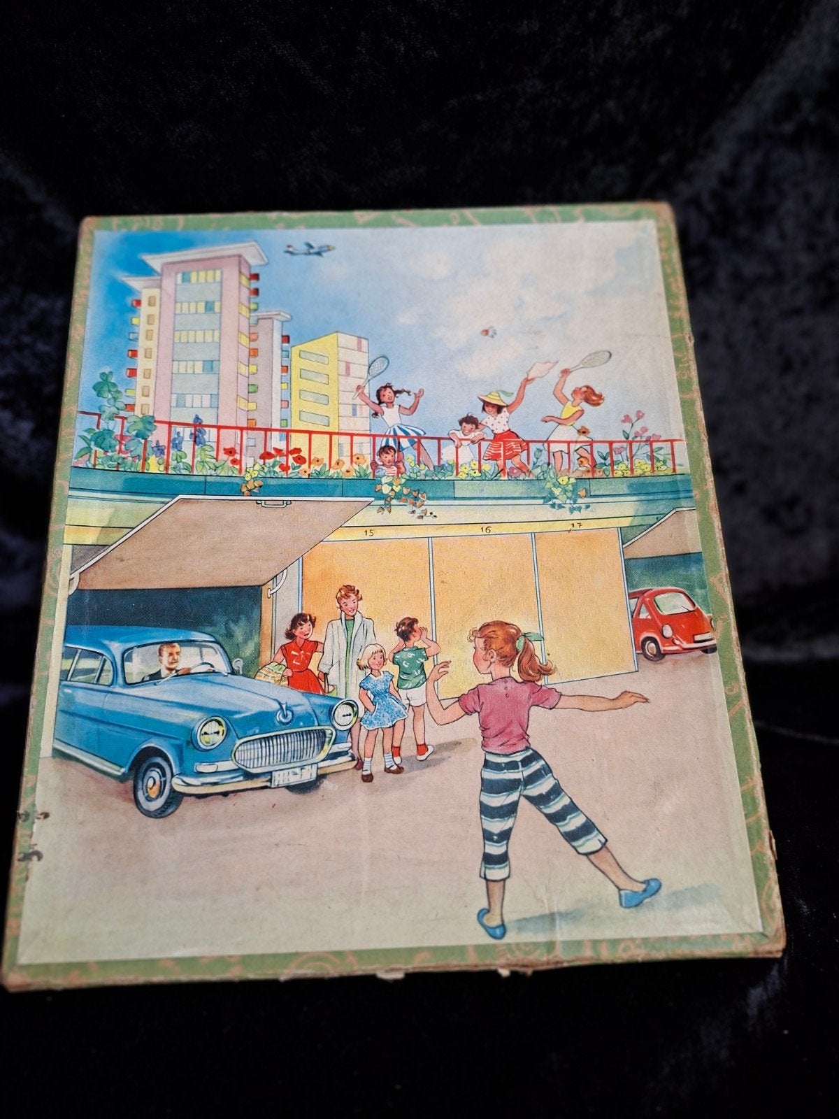 Vintage houten puzzel - Jaren '50/60 - Compleet, Gebruikt, Haven 49 2871 CL, Van hout, Outlet Schoonhoven