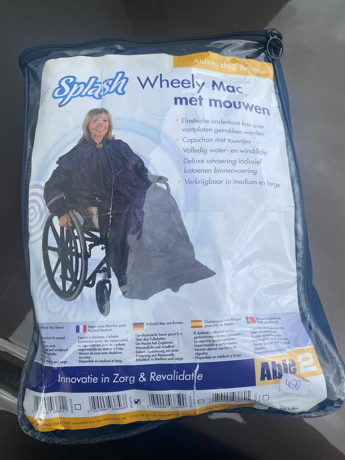 Splash wheely rolstoelponcho, Ophalen of Verzenden, Nieuw