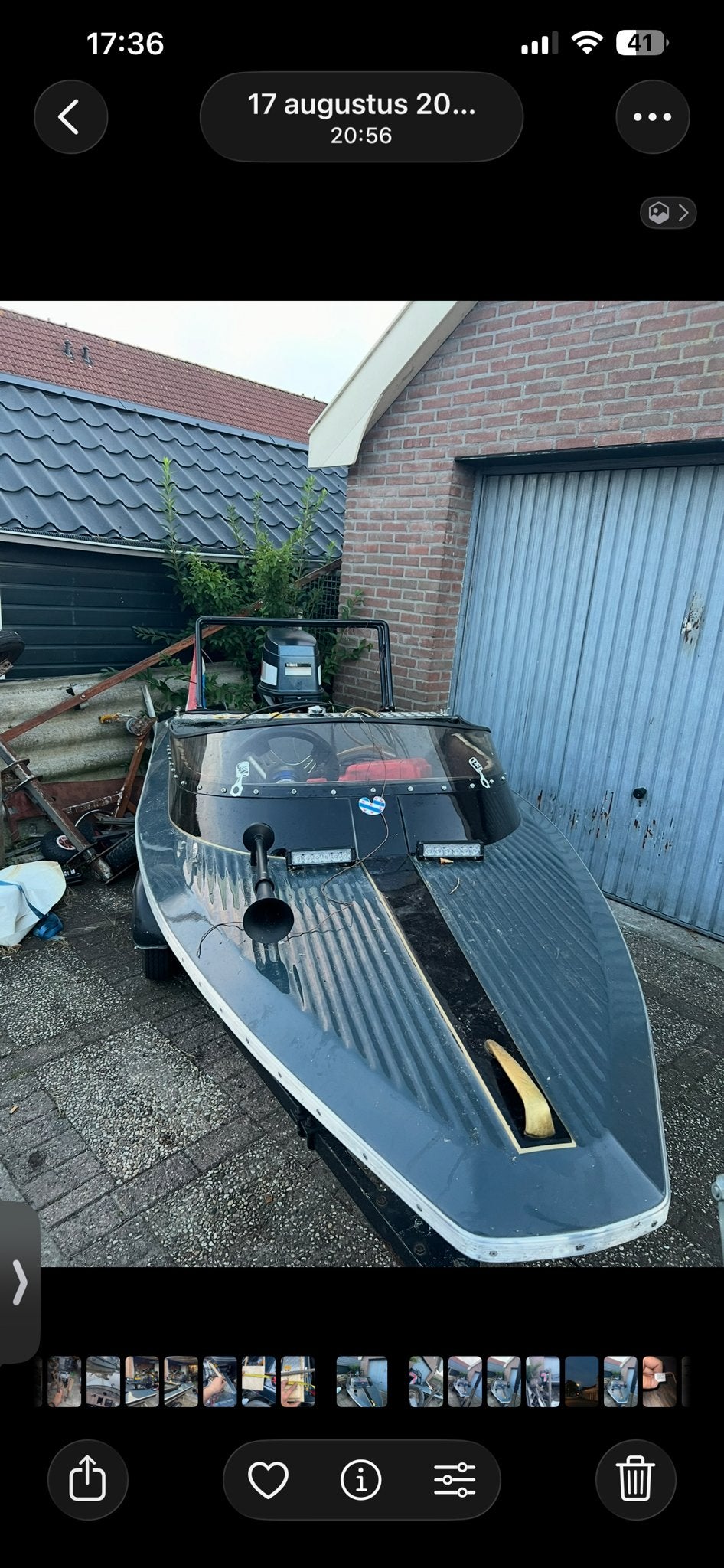 Seefire boot met trailer - project met potentieel, Watersport en Boten, Ophalen of Verzenden