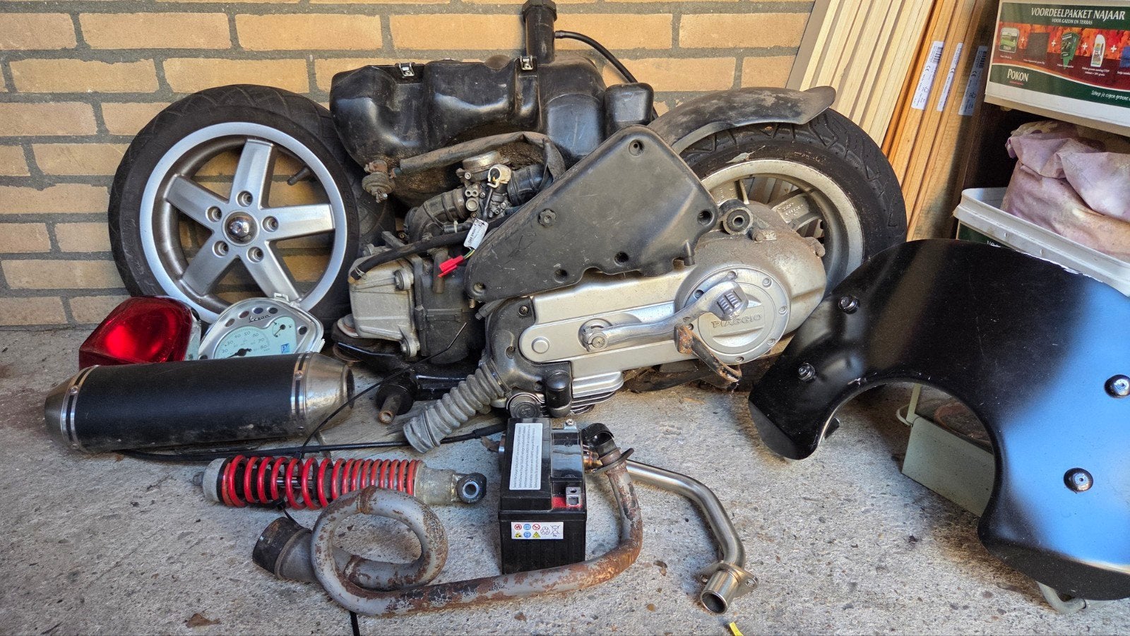 Piaggio Zip onderdelen: motorblok, uitlaat, wielen, etc., Ophalen, Gebruikt, Overige typen, Piaggio