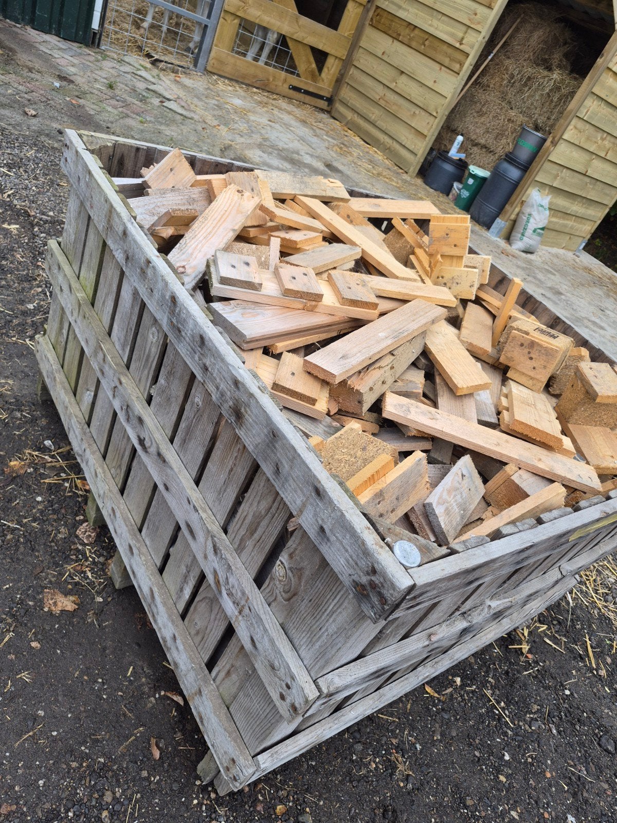 resthout incl houten krat, Minder dan 3 m³, Ophalen