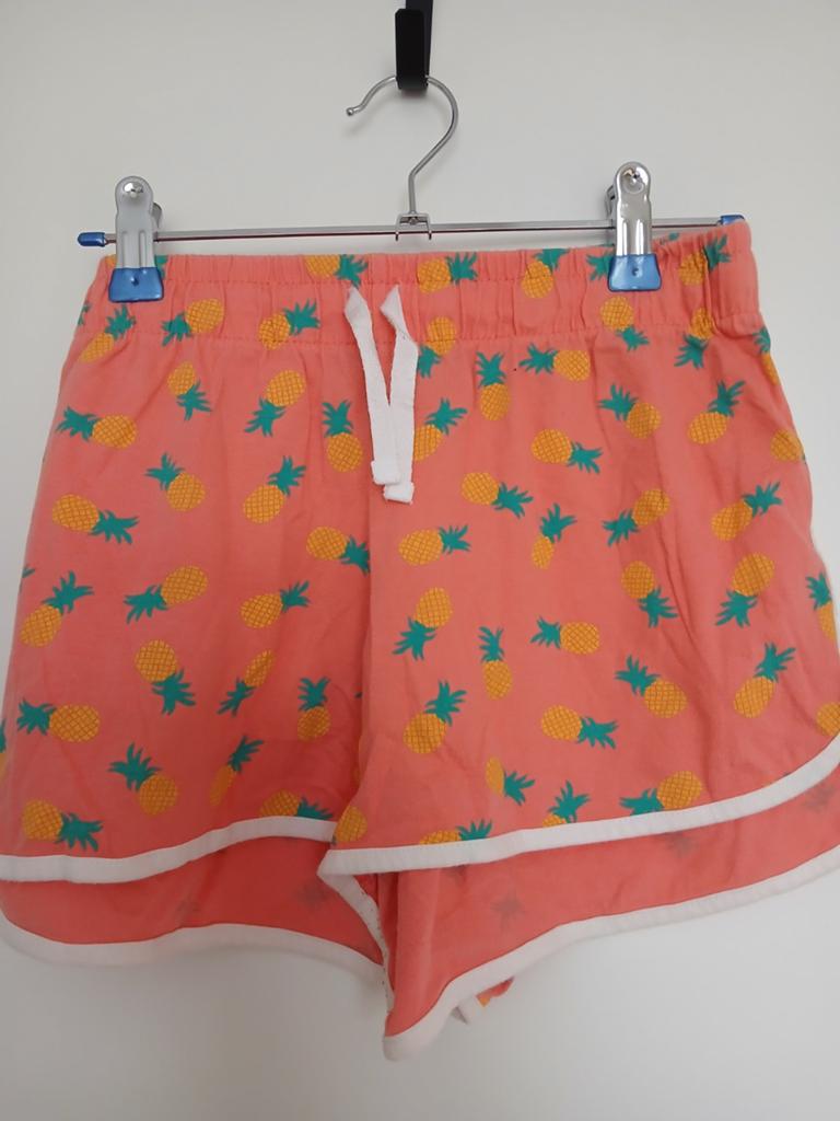 Primark Korte Broek Maat 38 met Ananasprint, Maat 38/40 (M), Kort, Primark, Oranje