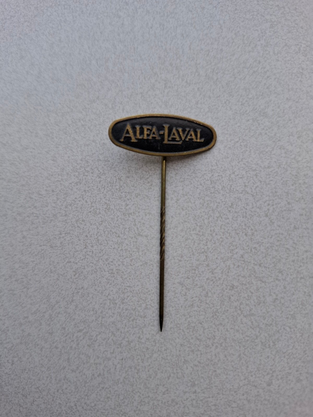 Vintage speldje pin prikker steekspeld Alfa-Laval, Verzamelen, Ophalen of Verzenden