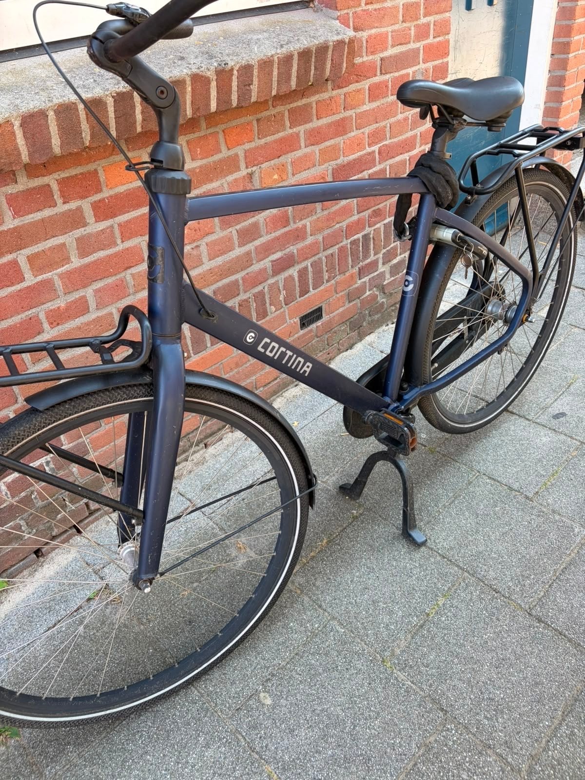 Cortina common - Donkerblauw - 28inch, Fietsen en Brommers, Fietsen | Dames | Damesfietsen, Terugtraprem, Versnellingen, Ophalen