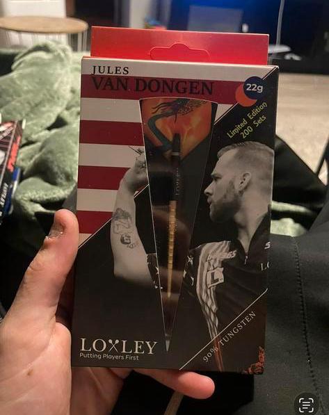 Limited Edition Loxley Dartpijlen -  Jules van dongen, Sport en Fitness, Darts, Ophalen of Verzenden, Nieuw, Pijlen