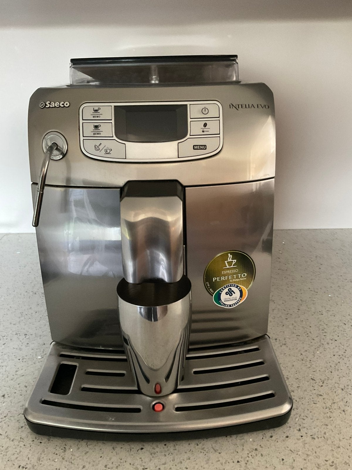 Philips saeco intelia evo bonenautomaat, Witgoed en Apparatuur, Koffiezetapparaten, Ophalen, Afneembaar waterreservoir, Gebruikt