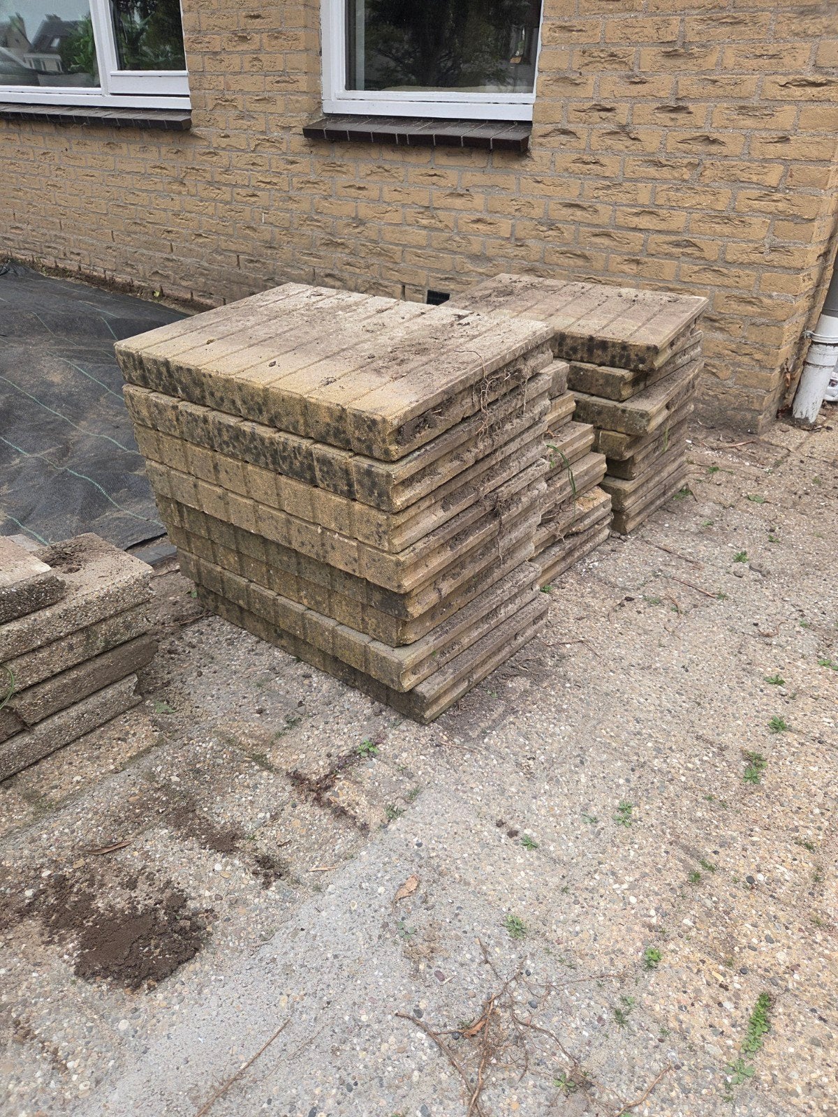 Grindtegels, opsluitbanden en palissadebanden, Ophalen, Gebruikt, Overige typen, Minder dan 5 m²
