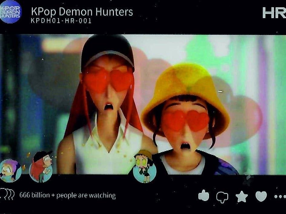 K-Pop Demon Hunters Trading Card Infatuation HR Flip Motion, Theodoor Swartsstraat 3/B0101  ⠀ ⠀3070 ⠀KORTENBERG  ⠀ ⠀België, Info_be@asmodee.com