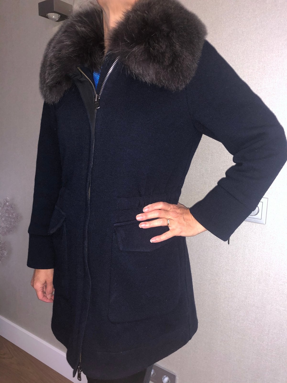 Schitterende Woolrich jas, Ophalen of Verzenden, Zo goed als nieuw, Maat 38/40 (M), Blauw