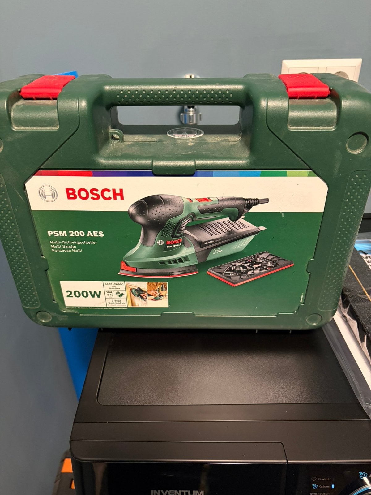 Bosch schuurmachine, Ophalen of Verzenden, Zo goed als nieuw, Minder dan 600 watt, Vlakschuurmachine
