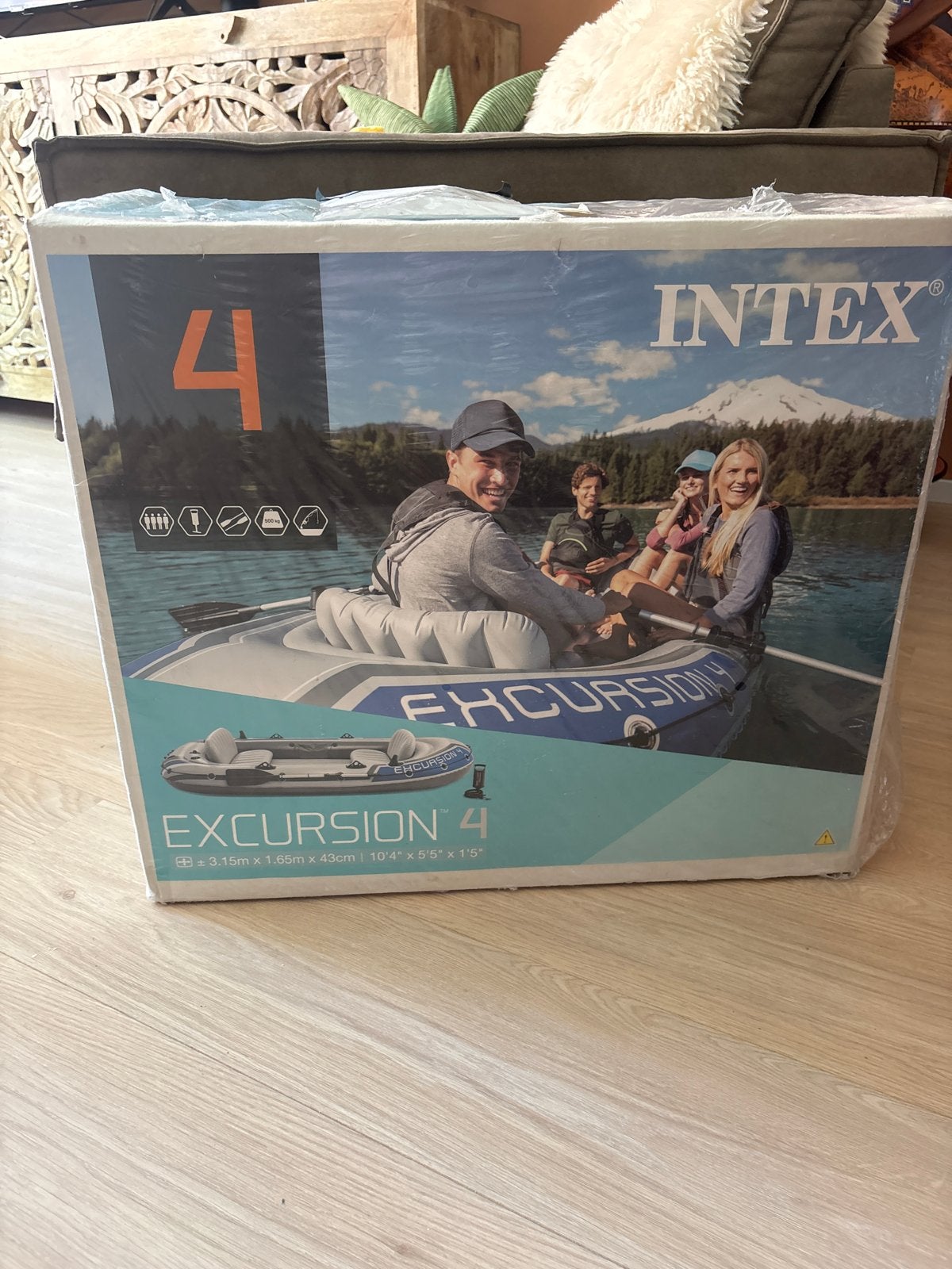 Nieuwe Intex Excursion 4 opblaasboot - 4 personen, Ophalen, Nieuw
