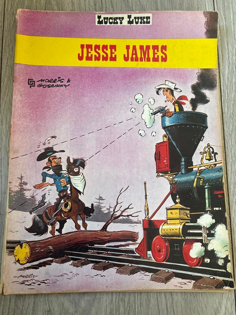 Lucky Luke - Jesse James uit 1968, Eén stripboek, Ophalen of Verzenden, Gelezen