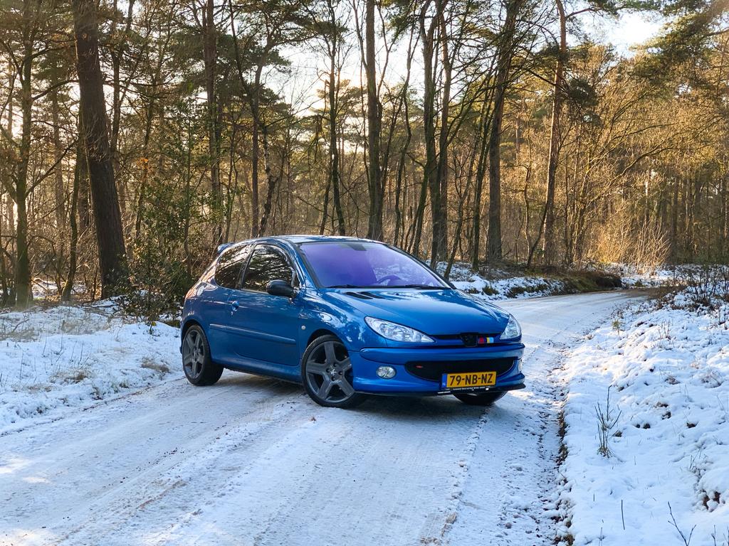 UNIEK! Peugeot 206 2.0 16V 130KW RC 3D 2003 Blauw, Auto's, Peugeot, Voorwielaandrijving, 4 cilinders, 49 €/maand, Origineel Nederlands