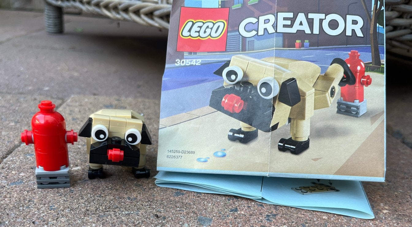 LEGO 3 in 1 Mopshond met Brandkraan, Ophalen of Verzenden, Zo goed als nieuw, Lego