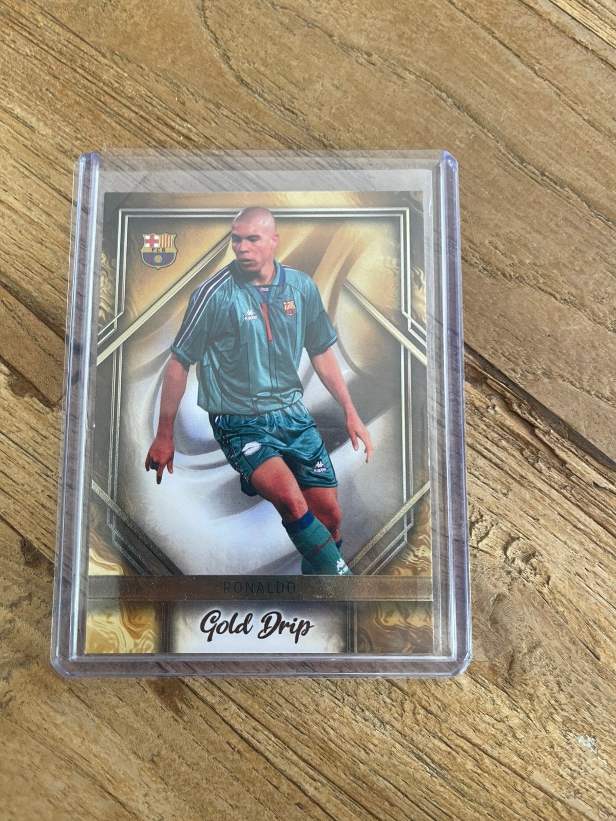 Ronaldo Nazario Gold Drip Topps FC Barcelona, Ophalen of Verzenden, Zo goed als nieuw, Plaatje