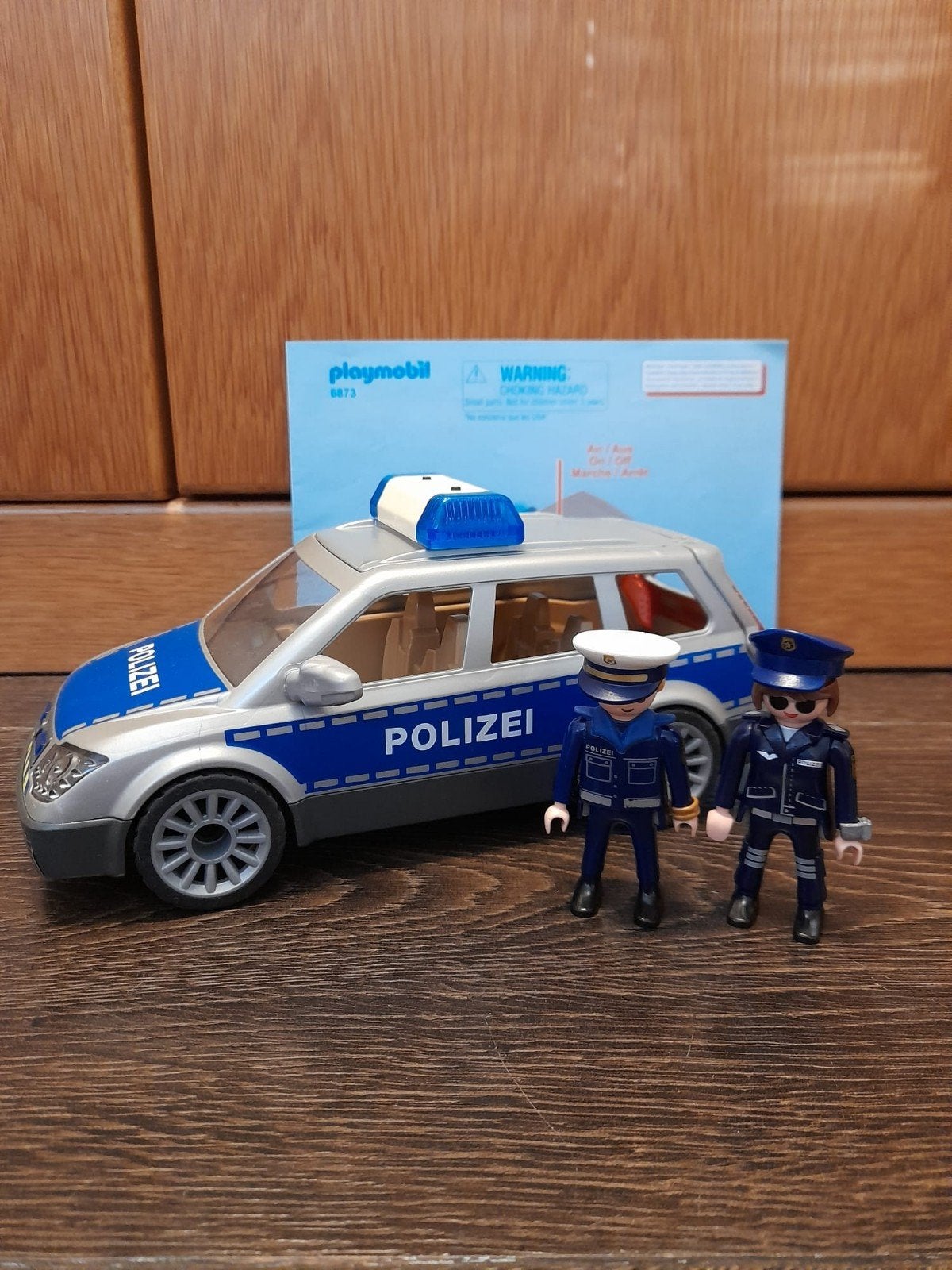 Playmobil Politieauto met 2 agenten – compleet, nette staat, Ophalen of Verzenden, Gebruikt, Complete set, Figuren