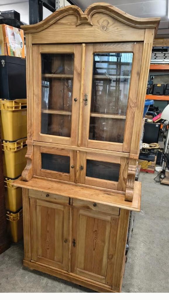 Grenen boerderij kast buffetkast servieskast, Ophalen, ., ., 25 tot 50 cm