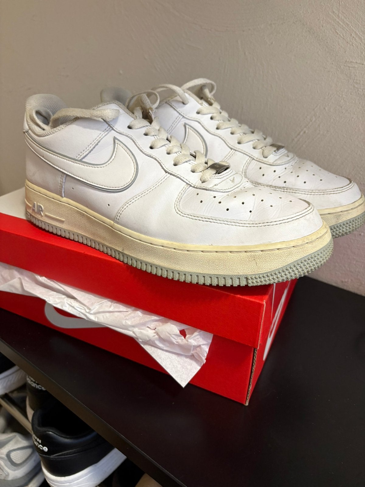Nike air force 1 maat 45, Ophalen of Verzenden, Zo goed als nieuw, Wit