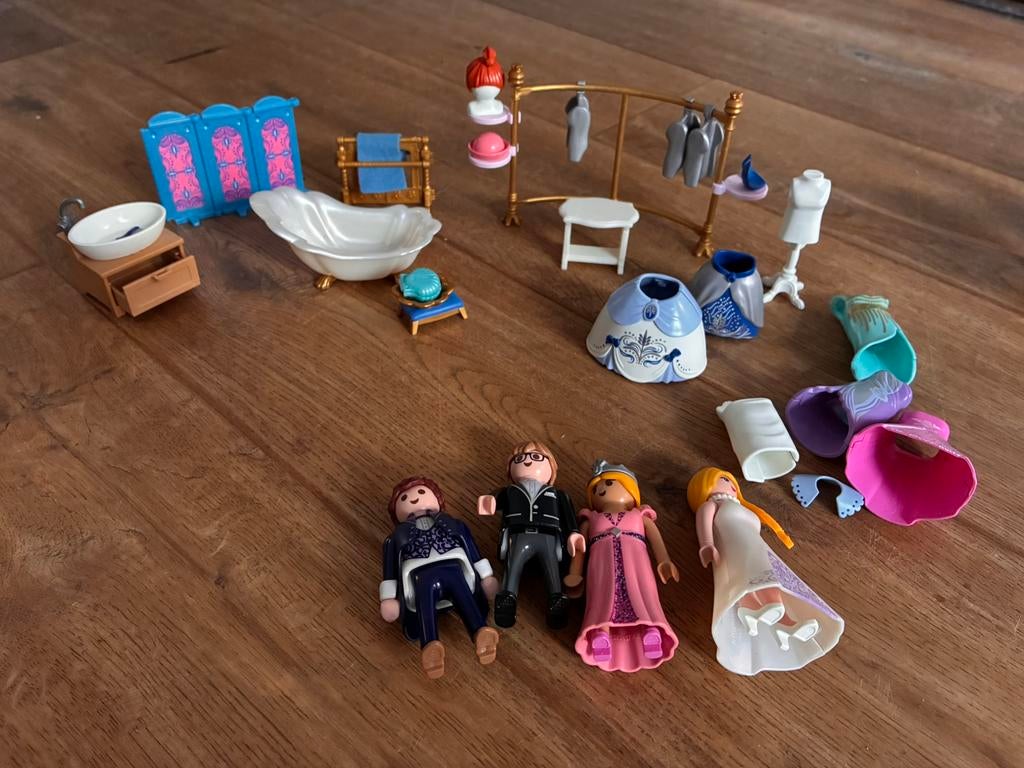 Playmobil set - badkamer met kledingrek, Ophalen of Verzenden, Zo goed als nieuw, Poppenhuis