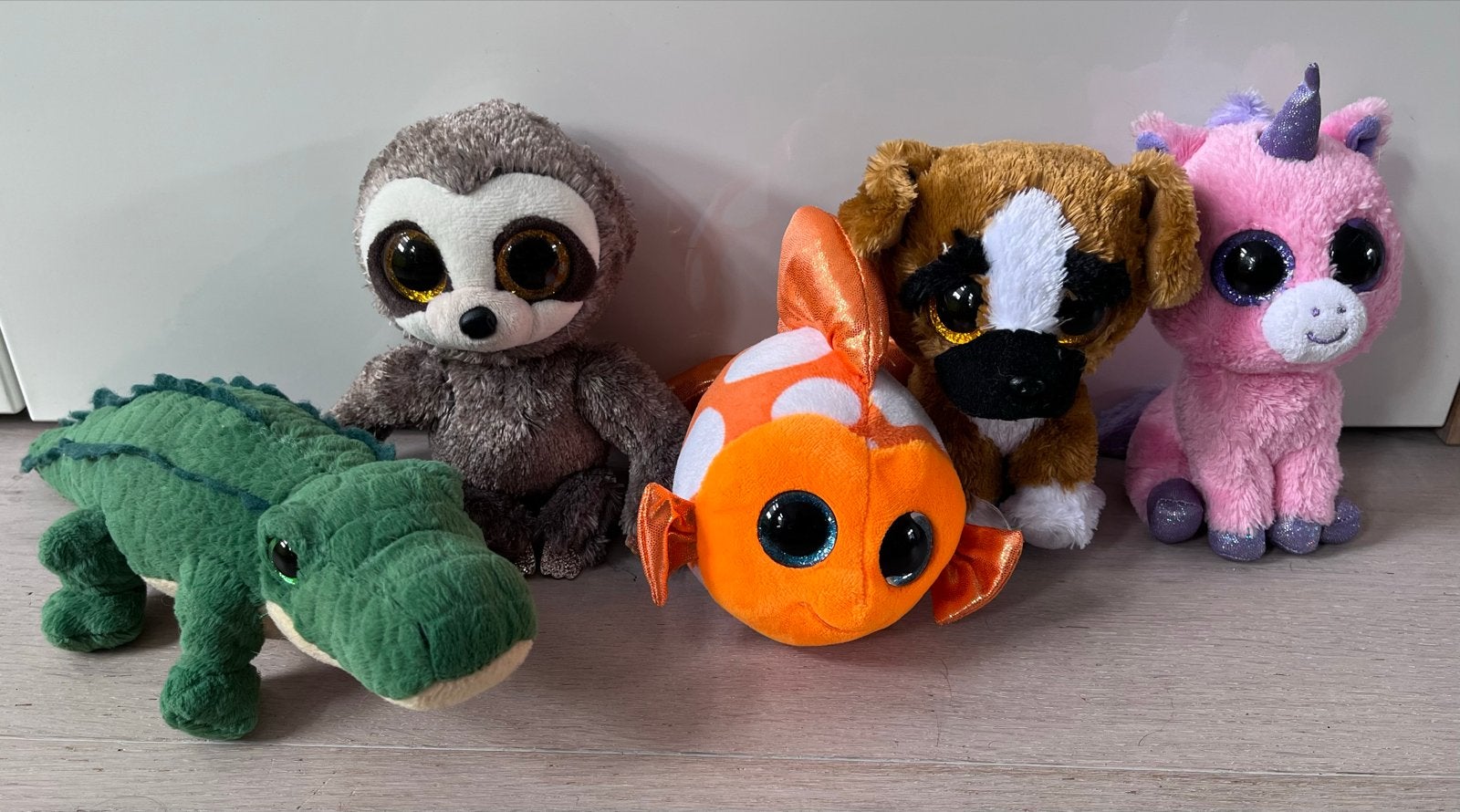 5 Ty Beanie Boos Knuffels, Gebruikt, Overige typen, Ophalen of Verzenden, Meerkleurig