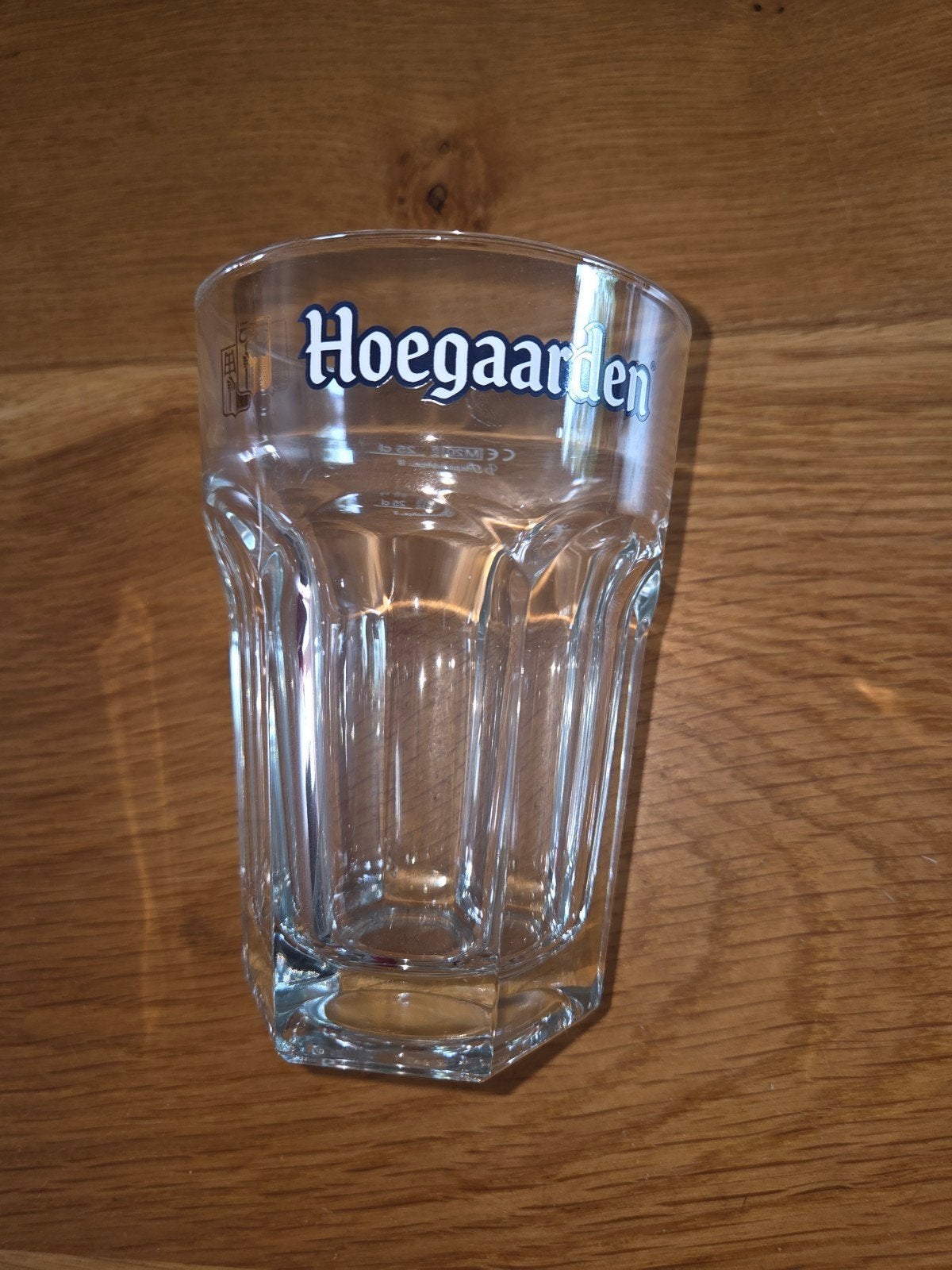 6x nieuwe Hoegaarden glazen - 0,25L, Ophalen, Nieuw, Glas