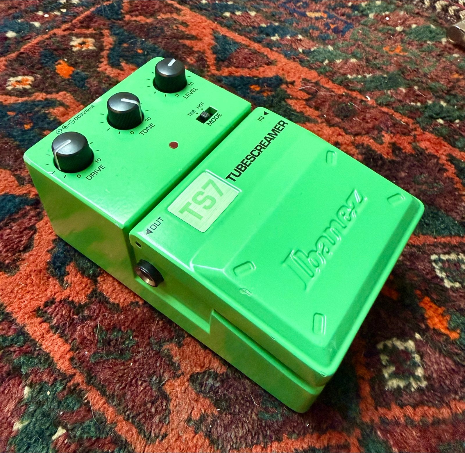 Ibanez TS7 GREEN LTD Tubescreamer Vintage, Ophalen of Verzenden, Gebruikt, Distortion, Overdrive of Fuzz