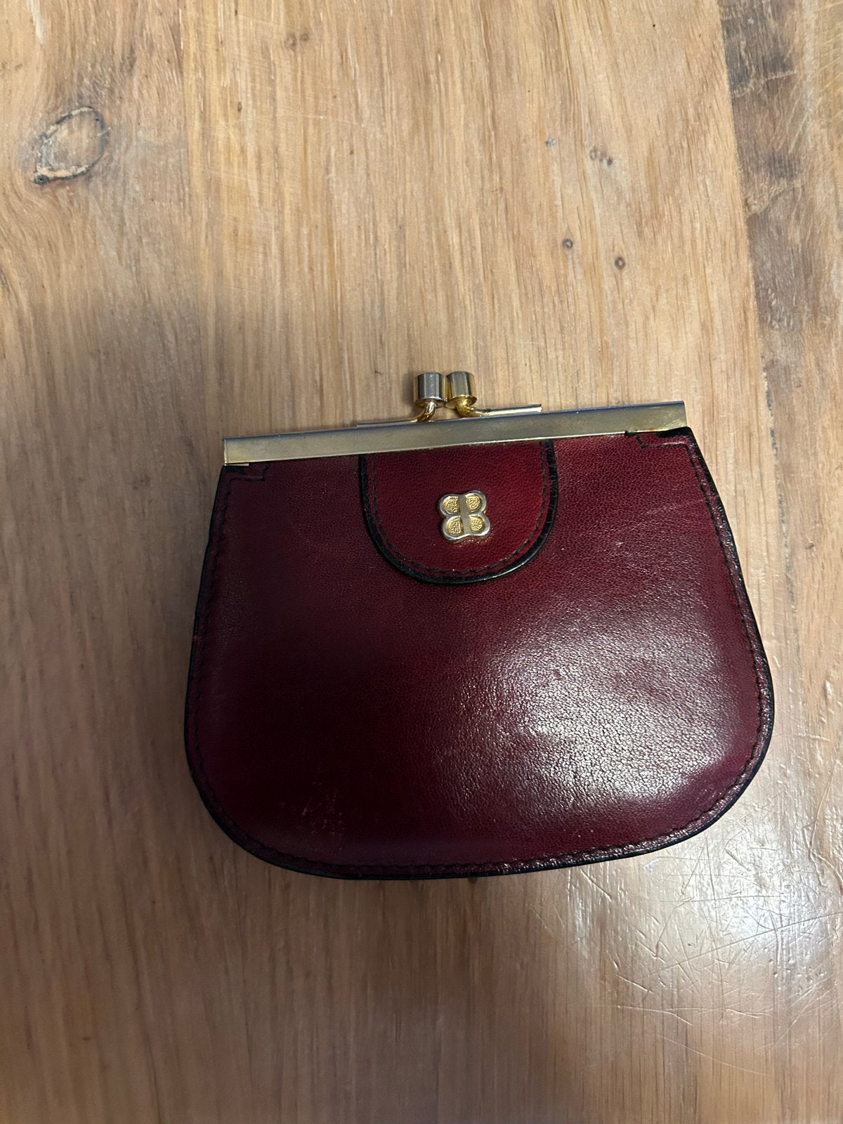 Balenciaga Prachtige Rode Leren Knip Portemonnee, Sieraden, Tassen en Uiterlijk, Portemonnees, Zo goed als nieuw, Leer, Rood, Ophalen