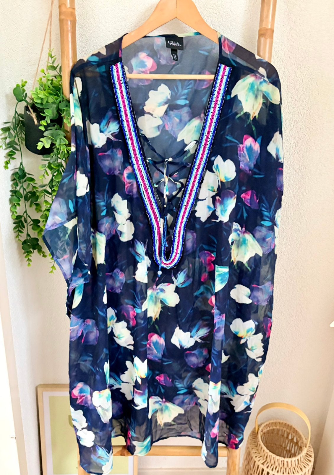 Ulla Popken tuniek maat 56/58, Kleding | Dames, Ophalen of Verzenden, Zo goed als nieuw, Blauw, Blouse of Tuniek