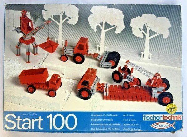 Fischertechnik Start 100 constructiebouwset vintage 70s 80s