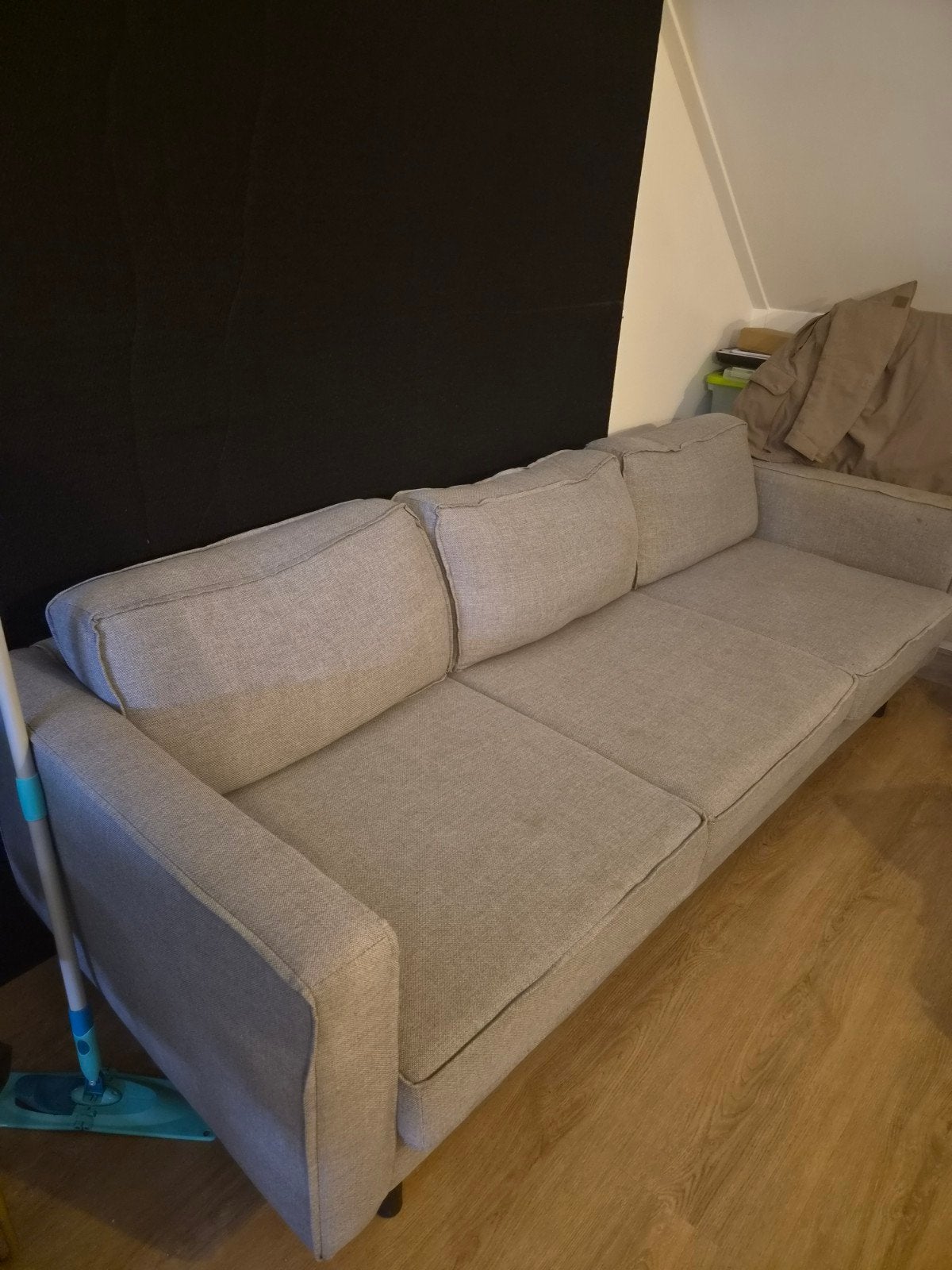 grijze bank, Ophalen, Gebruikt, 75 tot 100 cm, 200 tot 250 cm