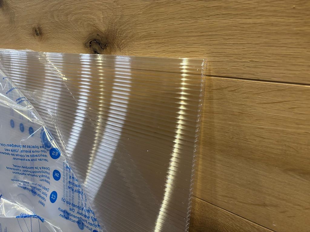 Polycarbonaat 10 mm Helder lichtplaat 105x300 CM, Doe-het-zelf en Verbouw, Platen en Panelen, Niet ingevuld, Overige materialen