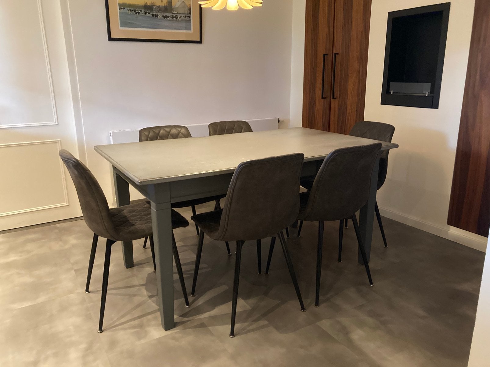 Eettafel 150x90, 6 pers, Huis en Inrichting, Tafels | Eettafels, Gebruikt, 100 tot 150 cm, Eikenhout, Vijf personen of meer