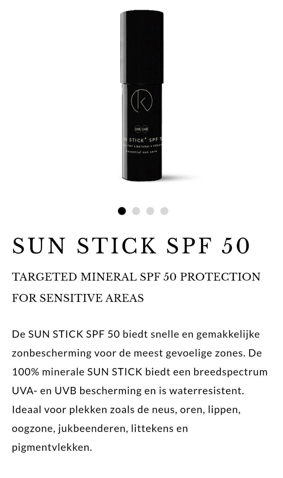 IK Skin Perfection SUN STICK SPF 50, Ophalen of Verzenden, Zo goed als nieuw, Gehele gezicht, Verzorging