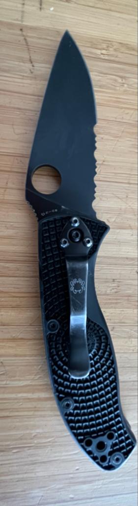 Spyderco Tenacious Lightweight C122PSBBK Zakmes, Ophalen of Verzenden, Gebruikt