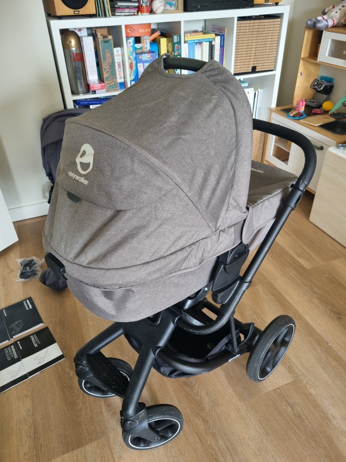 Easywalker kinderwagen met reiswieg, zitje en accessoires, Ophalen, Gebruikt, Overige merken, Met reiswieg