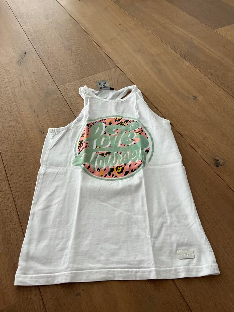 Retour Jeans Meisjes Top Wit - Love Yourself Print, Ophalen of Verzenden, Zo goed als nieuw, Meisje