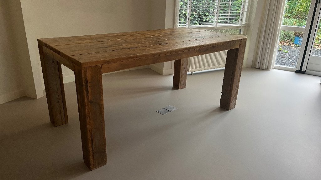 steigerhouten tafel, Ophalen, Gebruikt, 50 tot 100 cm, Steigerhout