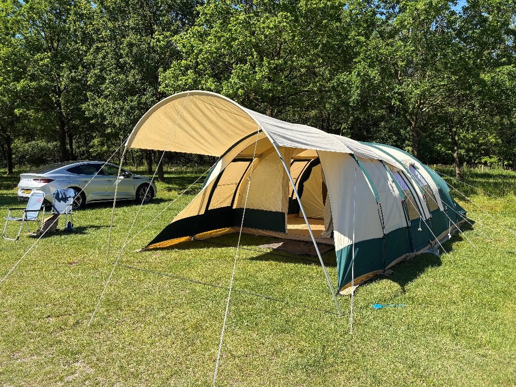 Obelink Hypercamp Fashion Gold 6 + Luifel | Topstaat, Ophalen, Zo goed als nieuw, Tot en met 6