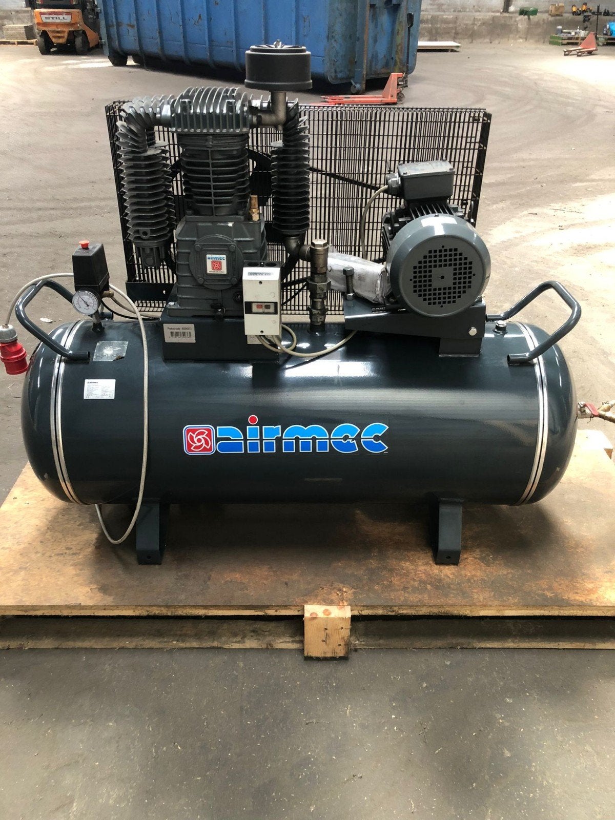 zgan Airmac compressor, Ophalen, 800 liter/min of meer, Zo goed als nieuw, 10 bar of meer