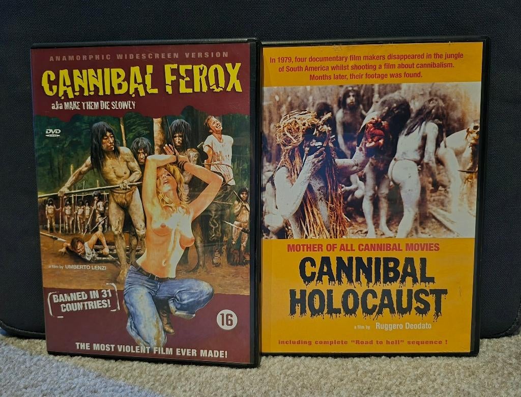 Cannibal Ferox / Cannibal Holocaust (1980-1981), Cd's en Dvd's, Dvd's | Horror, Vanaf 16 jaar, Ophalen of Verzenden, Zo goed als nieuw