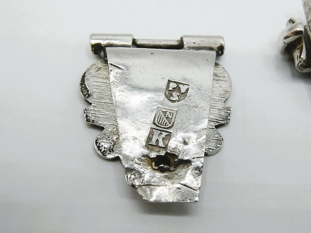 Zilveren bijbelslot, S. Fockenbergh, Utrecht 1740, Antiek en Kunst, Verzenden, Zilver