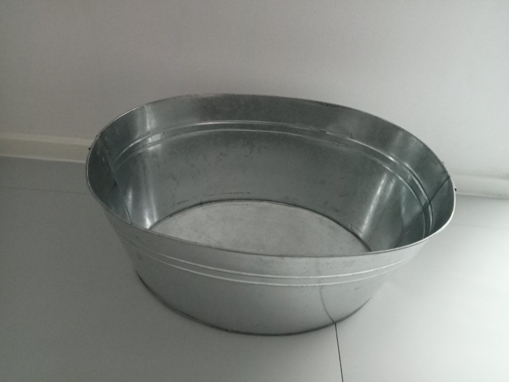 NIEUW 7 ZINKEN TEIL EMMER BLOEMBAK BLOEMPOT HANGBLOEMPOT, Ophalen, Nieuw, Metaal, Balkon