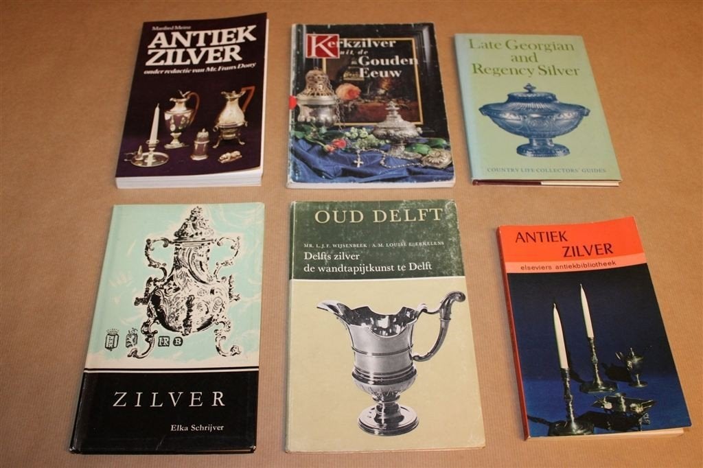 Antiek Zilver — Partij van 6 Boeken over Zilver, Boeken, Ophalen of Verzenden, Gelezen