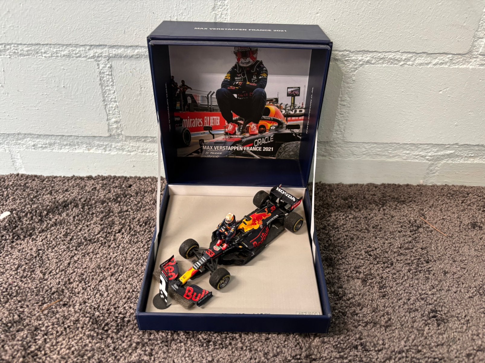 Max verstappen RB16B winner monaco 2021 gp world special, Ophalen of Verzenden, Zo goed als nieuw, Formule 1